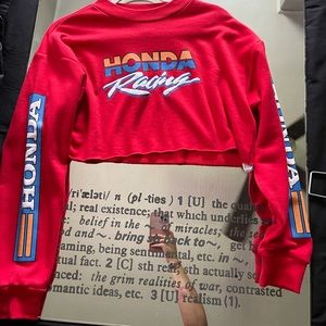 Honda Racing Forever 21 crop top